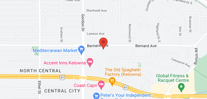 map of 1181-1191 Bernard Avenue